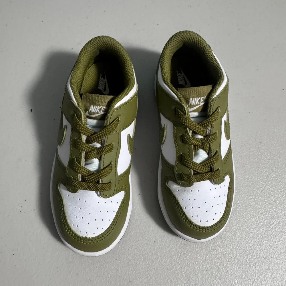 Nike Air Dunk Low (TDE) Kids 10c Pacific Moss Casual School Classic FB9107-108